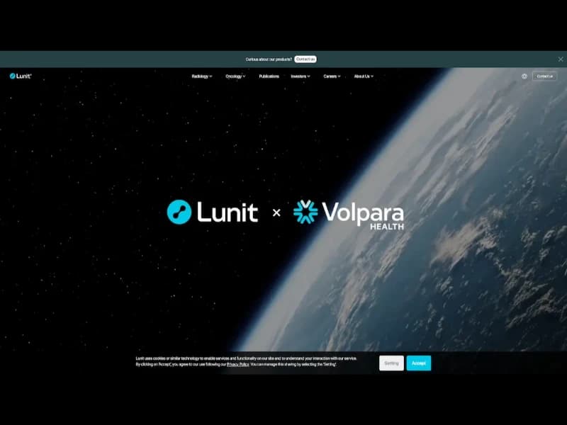 Lunit website screenshot