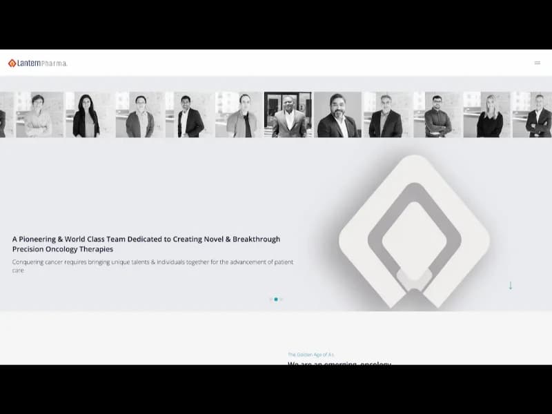 Lantern Pharma website screenshot